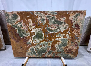 سنگ ساختمانی -اونیکس مرمر سبز قهواه ایBuilding stone - Onyx marbl